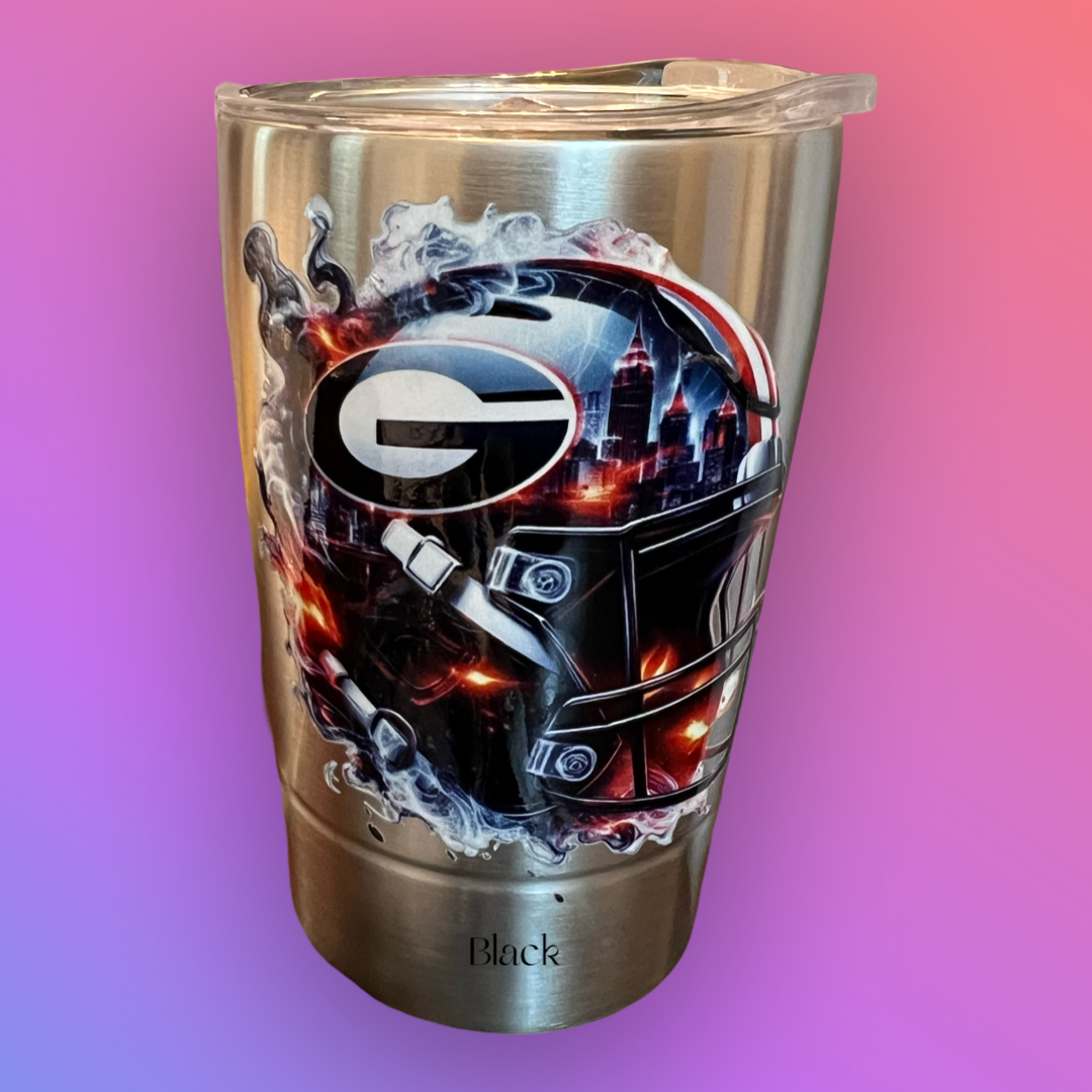 Georgia Bulldog 12oz Tumbler with Straw